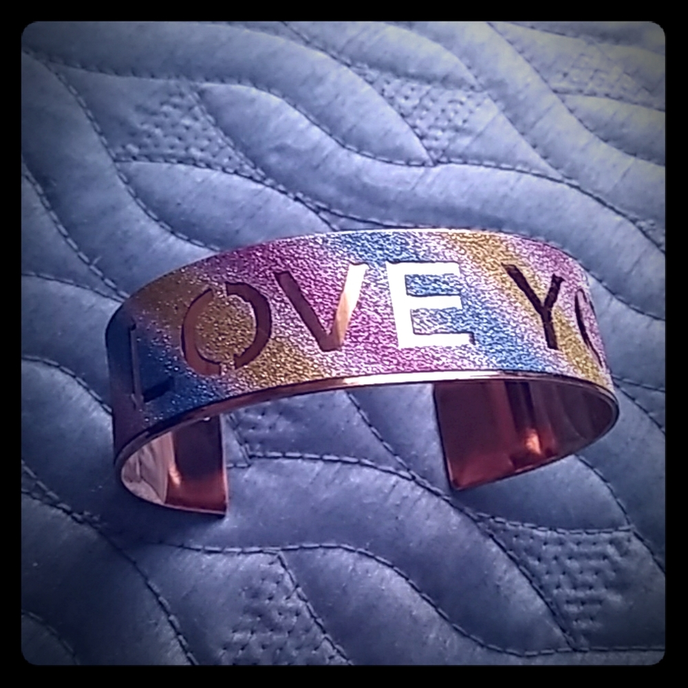 I Love You Cuff Bracelet